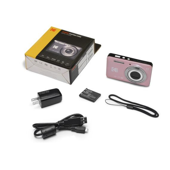 Kodak PIXPRO FZ55 1/2.3" Kompaktkamera 16 MP CMOS 4608 x 3456 Pixel Pink, Farbe: Pink, Kapazität: 63 MB, 8 image