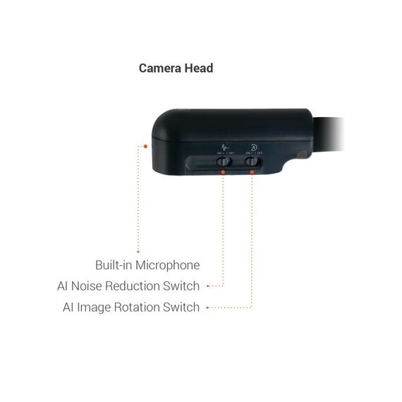 AVer U70i Dokumentenkamera Schwarz 25,4 / 3,06 mm (1 / 3.06") CMOS USB 2.0, 10 image
