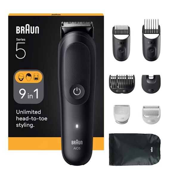 Braun AIO5540 Haartrimmer/-schneider Schwarz 14 Lithium-Ion (Li-Ion)