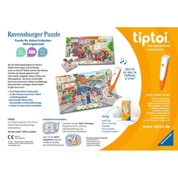 tiptoi 00133 Rettungseinsatz 20 min Brettspiel Puzzle, 2 image