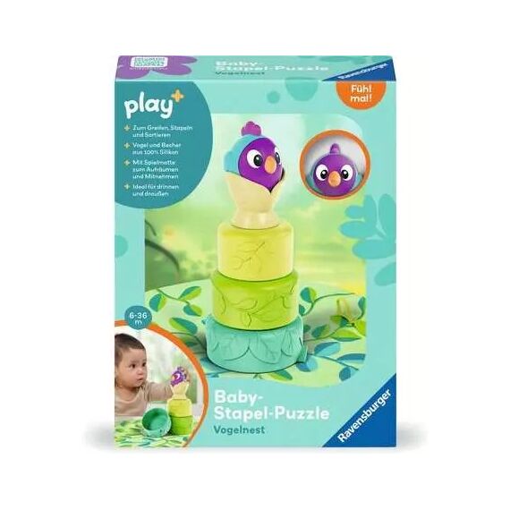Ravensburger Play+ Baby-Stapel-Puzzle: Vogelnest