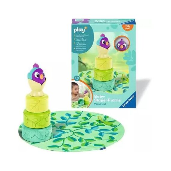 Ravensburger Play+ Baby-Stapel-Puzzle: Vogelnest, 3 image