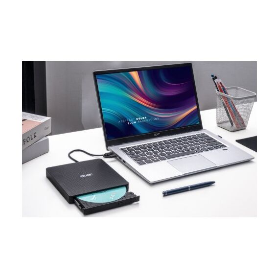 Acer Portable DVD Writer AXD001 Optisches Laufwerk DVD±RW Schwarz, 4 image