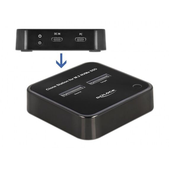 DeLOCK M.2 Dockingstation für 2 x M.2 NVMe PCIe SSD mit Klon Funktion, 3 image