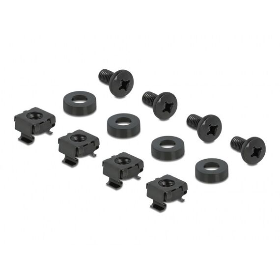 DeLOCK 10″ Hutschienenpanel 1 HE schwarz