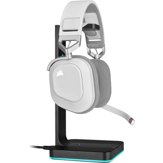 Corsair HS80 RGB Kopfhörer Kabellos Kopfband Gaming Weiß, 14 image