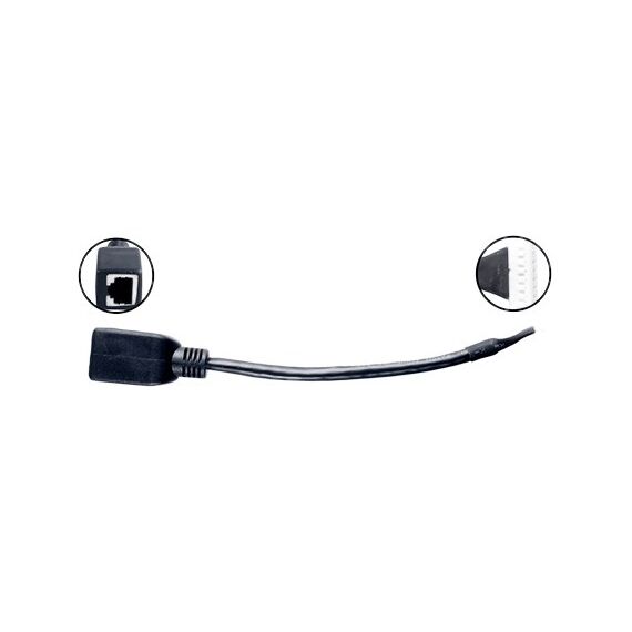 2N 916020 Netzwerkkabel Schwarz