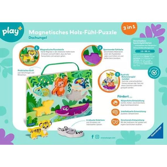 Ravensburger Play+ Magnetisches Holz-Fühl-Puzzle, 2 image