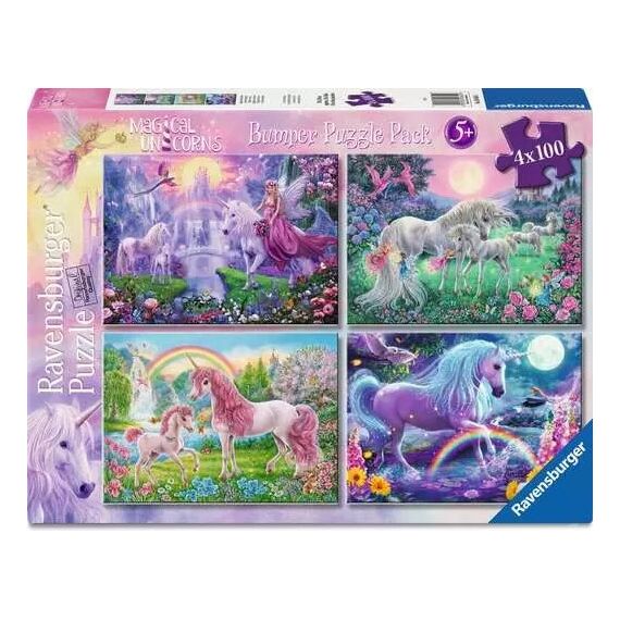 Ravensburger 4 in a box Generic Girls Puzzlespiel 100 Stück(e) Fantasie