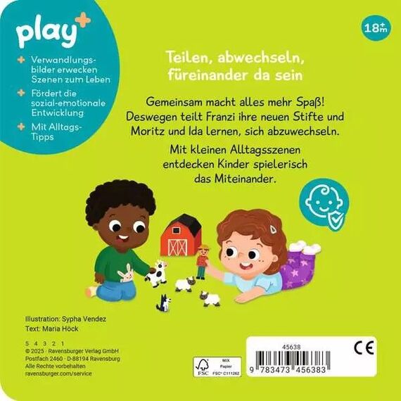 Play+ Mein erstes Schiebebuch Teilen und vertragen - ab 18 Monate, 2 image