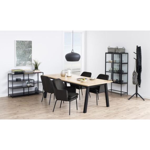 Actona Bremen Gaderobe Bodenstehend 7 Haken Schwarz, 6 image