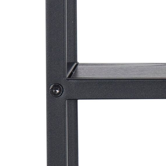 Actona Seaford Schweberegal Wandverteiler Stahl, Melamin Schwarz, Farbe: Schwarz, 7 image