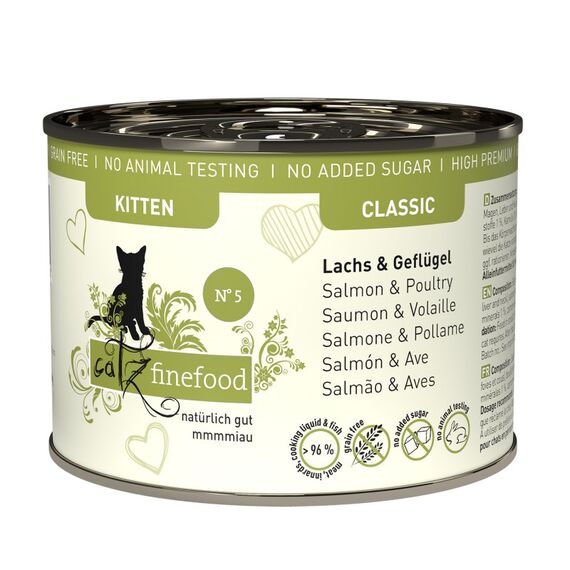 Catz finefood Classic Kitten N° 05 Lachs & Geflügel