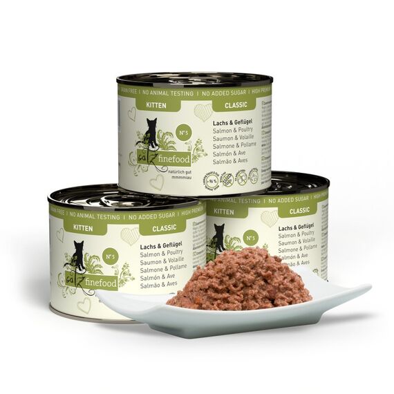 Catz finefood Classic Kitten N° 05 Lachs & Geflügel, 5 image