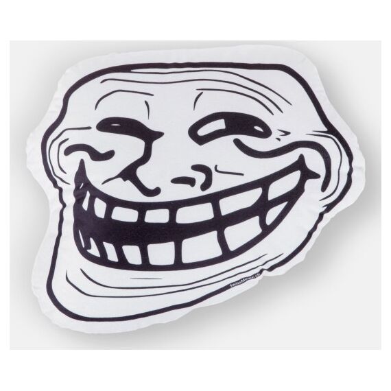 Swissmeme Trollface Dekoratives Kissen