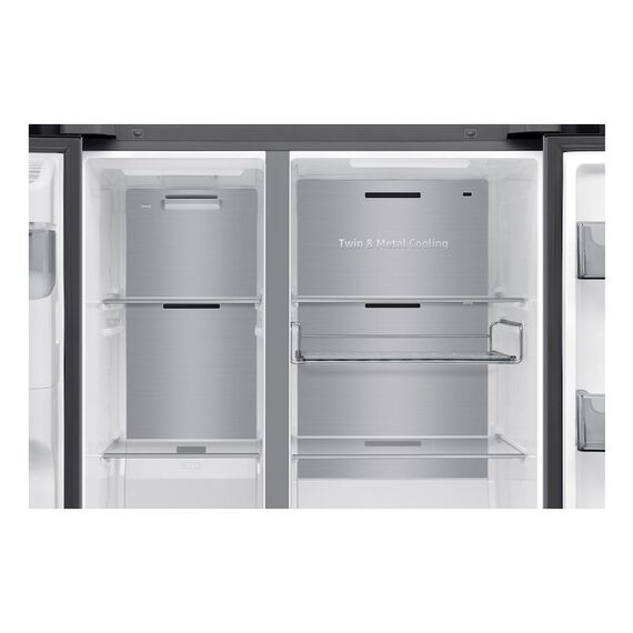 Samsung RS90F66BETWS Side-by-Side Kühlkombination Freistehend 614 l Silber, 6 image