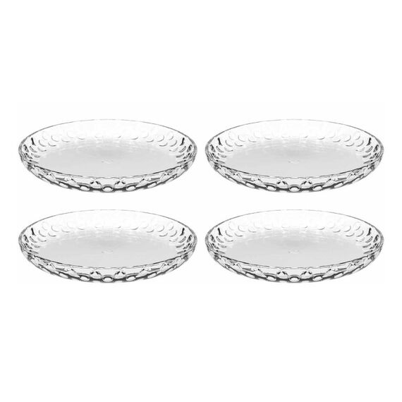 LEONARDO CUCINA OPTIC Salatteller Rund Glas Transparent 4 Stück(e)