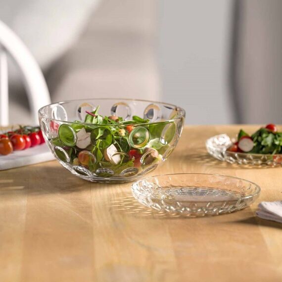 LEONARDO CUCINA OPTIC Salatteller Rund Glas Transparent 4 Stück(e), 4 image