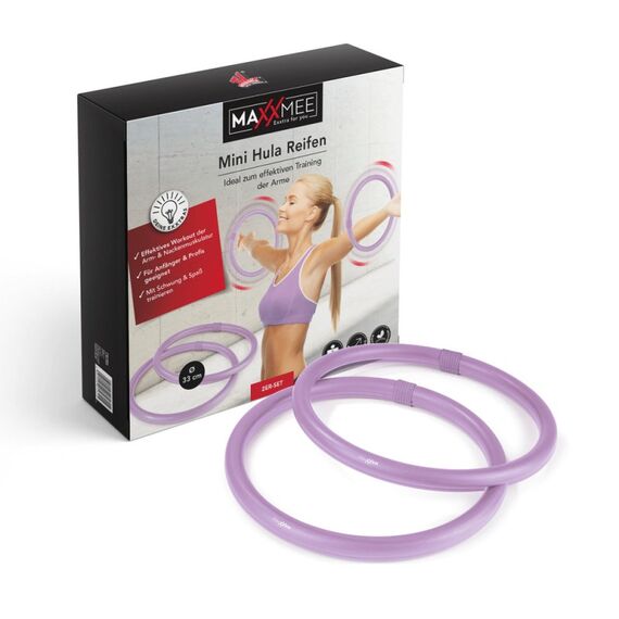 MAXXMEE Hula Hoop Reifen 2er Set Lila Sport & Fitness, 3 image