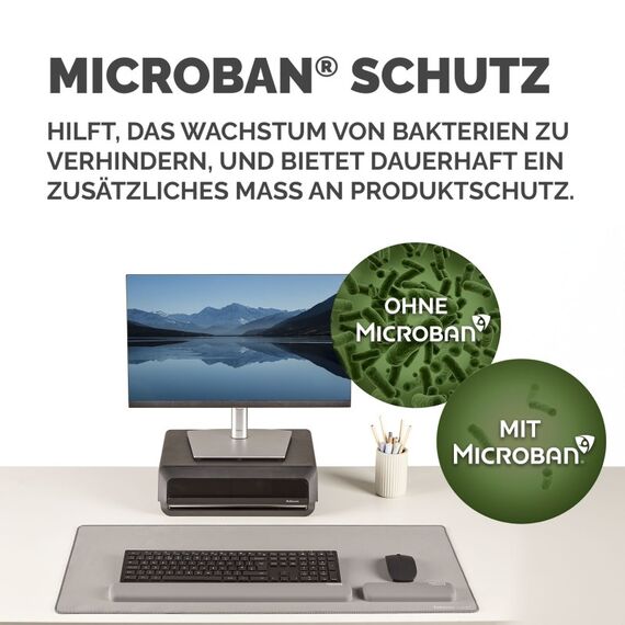 Fellowes Breyta Handgelenkstütze Silikon Grau, 3 image