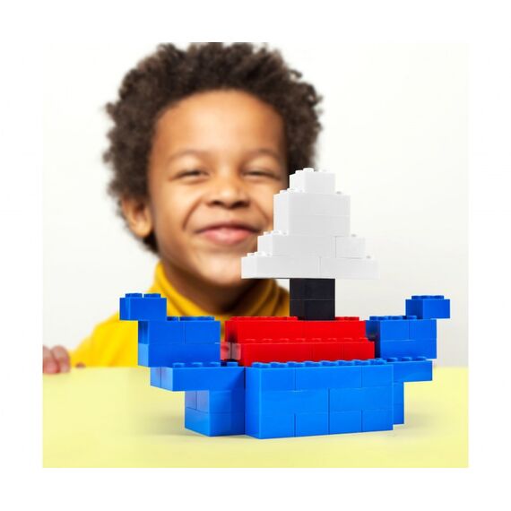 Simba Toys Blox - 100 4er Bausteine blau - kompatibel mit bekannten Spielsteinen, Farbe: Blau, 3 image