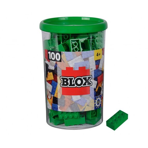Simba Toys Blox - 100 8er Bausteine grün - kompatibel mit bekannten Spielsteinen