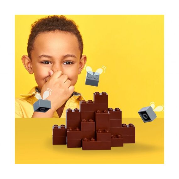 Simba Toys Blox - 100 8er Bausteine braun - kompatibel mit bekannten Spielsteinen, 3 image