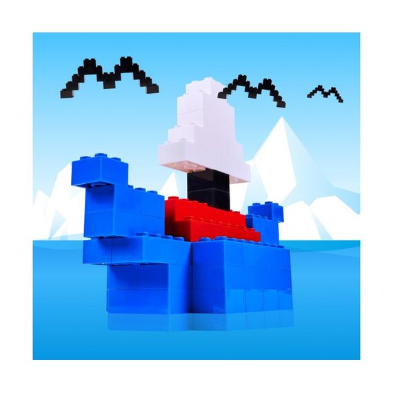 Simba Toys Blox - 100 8er Bausteine blau - kompatibel mit bekannten Spielsteinen, 2 image