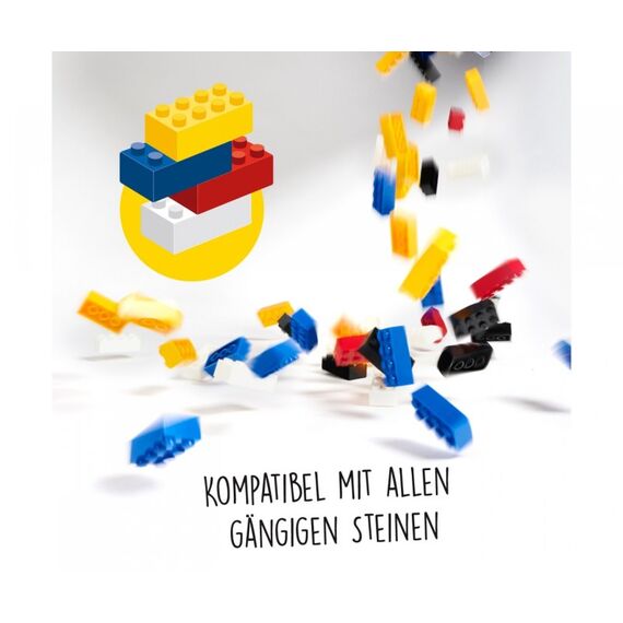 Simba Toys Blox - 500 8er Bausteine gelb - kompatibel mit bekannten Spielsteinen, 3 image