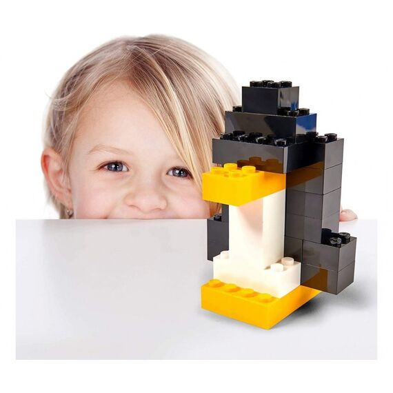 Simba Toys Blox - 500 8er Bausteine schwarz - kompatibel mit bekannten Spielsteinen, 4 image