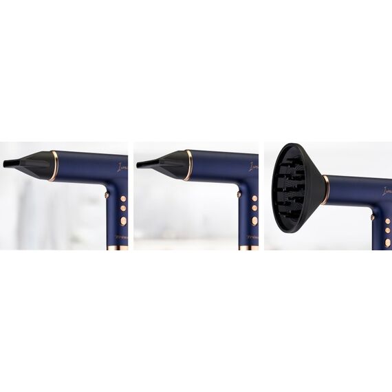 Trisa Iconic Style Haartrockner 1800 W Blau, Gold, 2 image