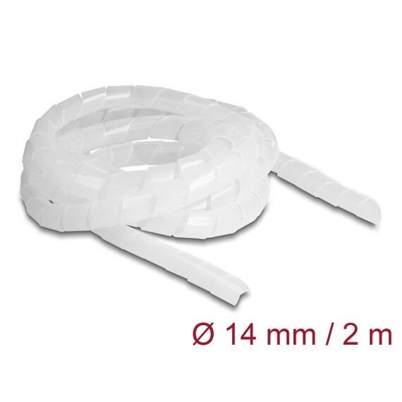 DeLOCK Spiralschlauch flexibel 2 m x 14 mm transparent
