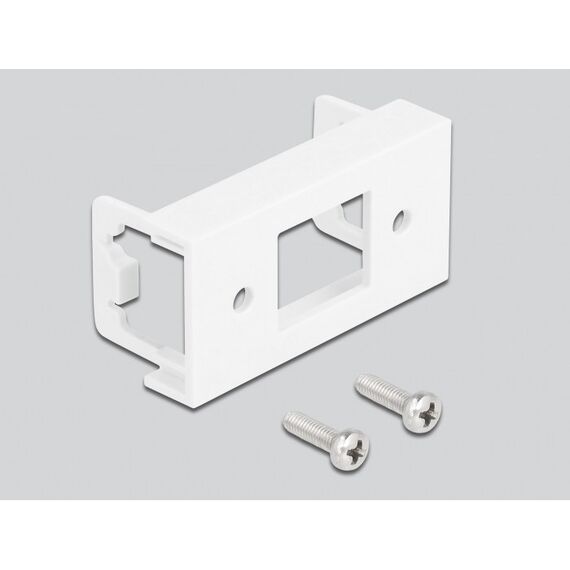 DeLOCK Netzwerk Verlängerungskabel für Easy 45 Modul S/FTP RJ45 Stecker zu RJ45 Buchse Cat.6A 50 cm schwarz, Länge: 0,5 m