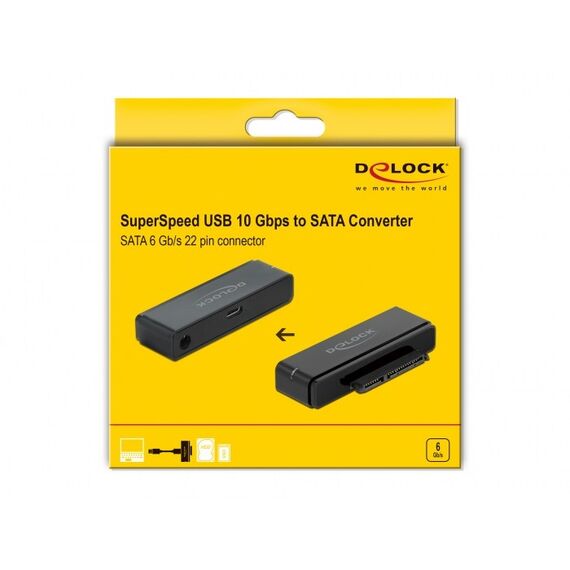 DeLOCK USB Type-C 3.2 Gen 2 zu SATA Konverter, 3 image