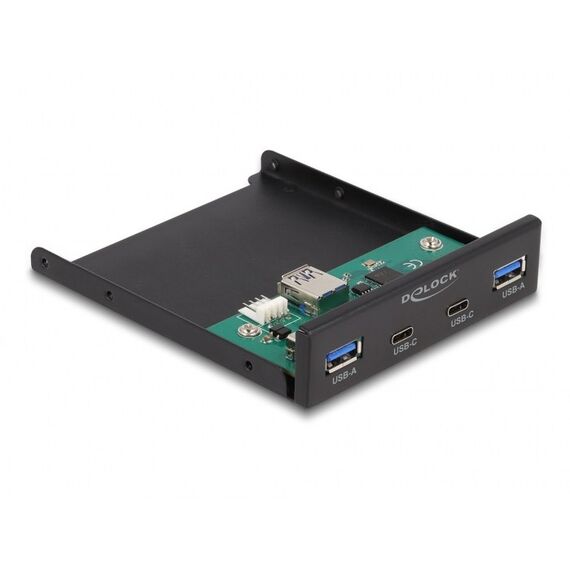 DeLOCK 3.5″ USB 5 Gbps Front Panel 2 x USB Type-C + 2 x USB Typ-A