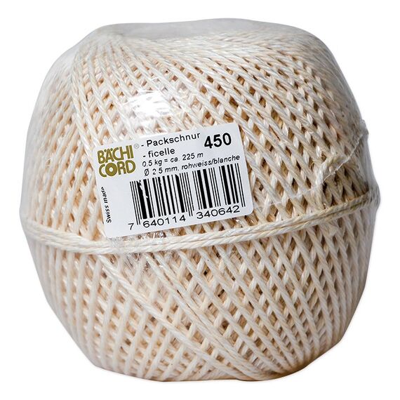 Baechi Cord 51228 Verpackungsschnur 225 m 2,5 mm Weiß