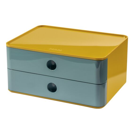 HAN 4012473112179 Aufbewahrungsbox Rechteckig Acrylnitril-Butadien-Styrol (ABS) Blau, Gelb