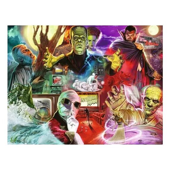 Ravensburger Jigsaw Puzzle Universal Monsters Puzzlespiel 2000 Stück(e) Fantasie, 2 image