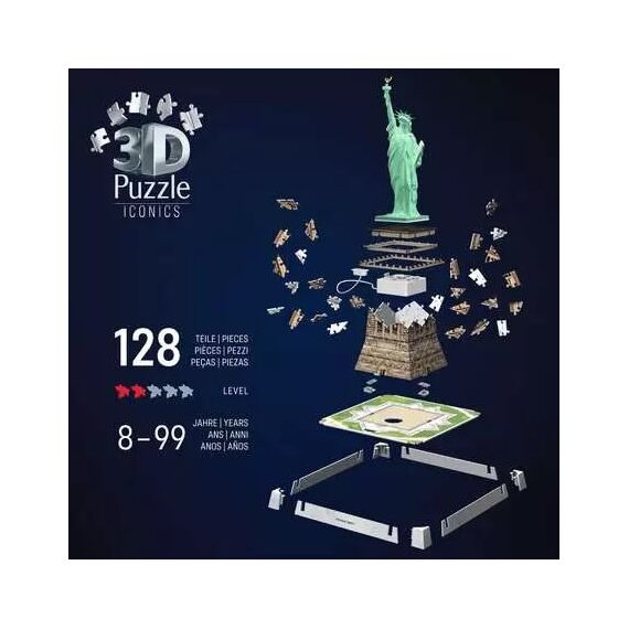 Ravensburger 3D Puzzle Iconics: Freiheitsstatue - mit Licht, 4 image
