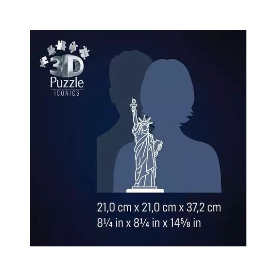 Ravensburger 3D Puzzle Iconics: Freiheitsstatue - mit Licht, 5 image