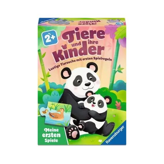 Ravensburger 12010011 Brettspiel Tiere und ihre Kinder 15 min Kartenspiel Puzzle