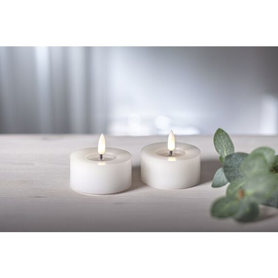 Star Trading LED Teelichter 2 Set Flamme Flow, Farbe: Weiß, 3 image