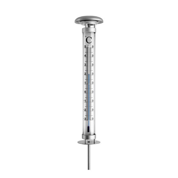 TFA-Dostmann 12.2057.54 Flüssigkeitsumgebungs-Thermometer Draußen Silber