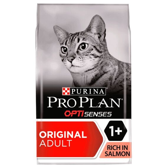 Purina Original OPTISenses Katzen-Trockenfutter 3 kg Adult Lachs