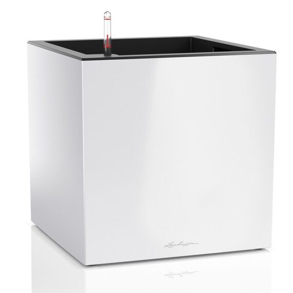 LECHUZA CANTO Premium 40 low Drinnen/Draußen Topfpflanzer Freistehend Recycelbarer Kunststoff Weiß