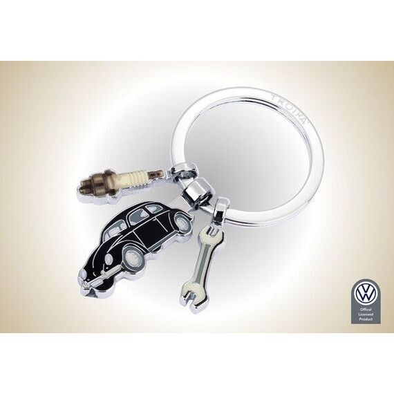 TROIKA VOLKSWAGEN TYP1 Schlüsselring Schwarz, Silber, 3 image