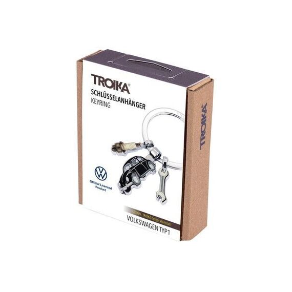 TROIKA VOLKSWAGEN TYP1 Schlüsselring Schwarz, Silber, 4 image
