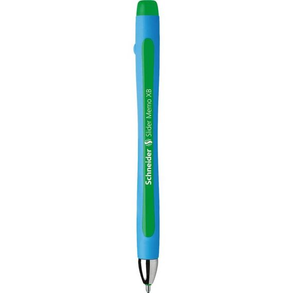 Schneider Schreibgeräte Slider Memo XB Grün Stick-Kugelschreiber Extradick