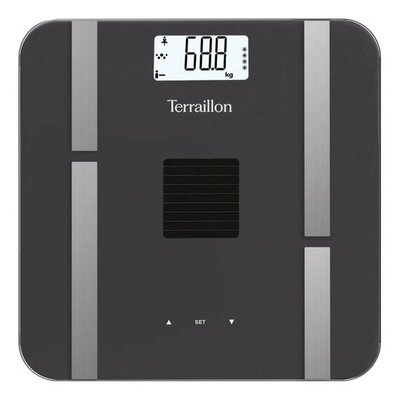Terraillon Sun Power Fit Quadratisch Schwarz Elektronische Personenwaage