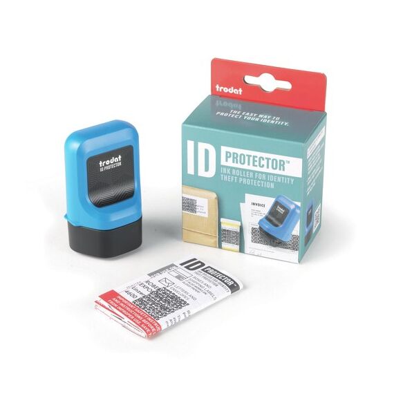 Trodat ID Protector Tintenroller, Himmelblau, Kissen Schwarz (Eng Verpackung, Gebrauchs, 3 image